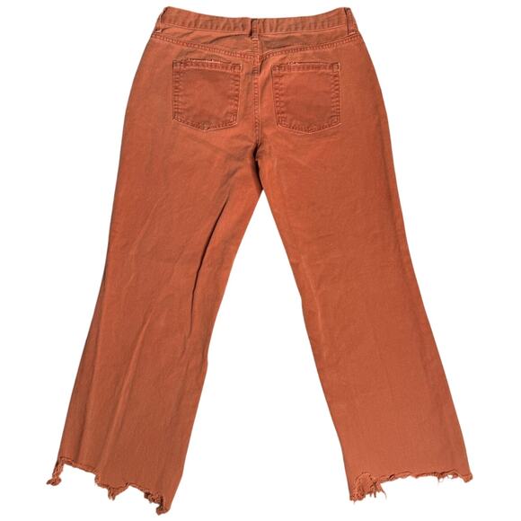 Free People We The Free Maggie Button Fly Distressed Hem Jeans - Picture 3 of 8